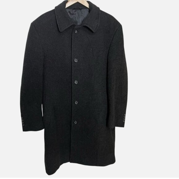 Lauren Ralph Lauren Peacoat Men's Cashmere Wool Blend Coat - Picture 1 of 6